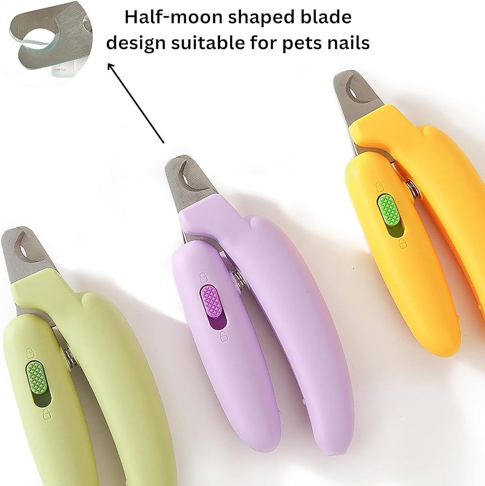 Cature Care by Nature Pet Cat Nail Scissor, Cat Claw Clipper Dog Nail Clipper for Safety Pet Nail Trimmer Accessory, Dog and Cat Paws Grooming Grinding Tool (Color-Green)