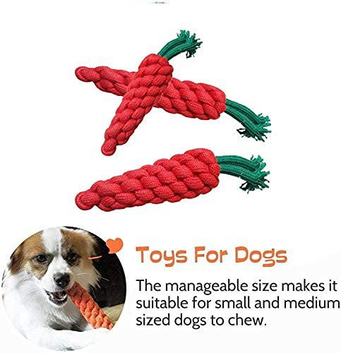 RvPaws Dog Toys Accessories- Combo of 3 Durable Pet Toy- Clean Chew Biting Knotted Puppy Teeth Toy for Puppies