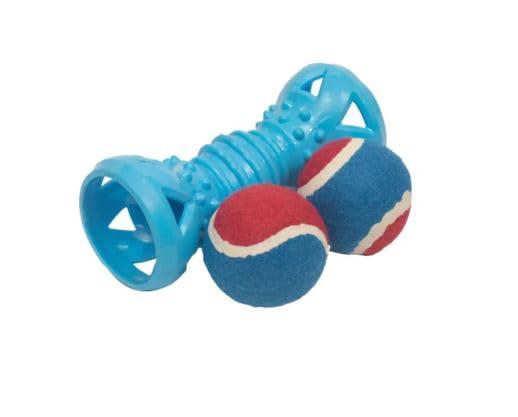 aakichi TPR Cosco Ball Dog Toy | Interactive Squeaky Toy for Training | Pets Entertainment and Exercise Accessories | Dogs-Puppies Chew Toys for Play and Dental Health