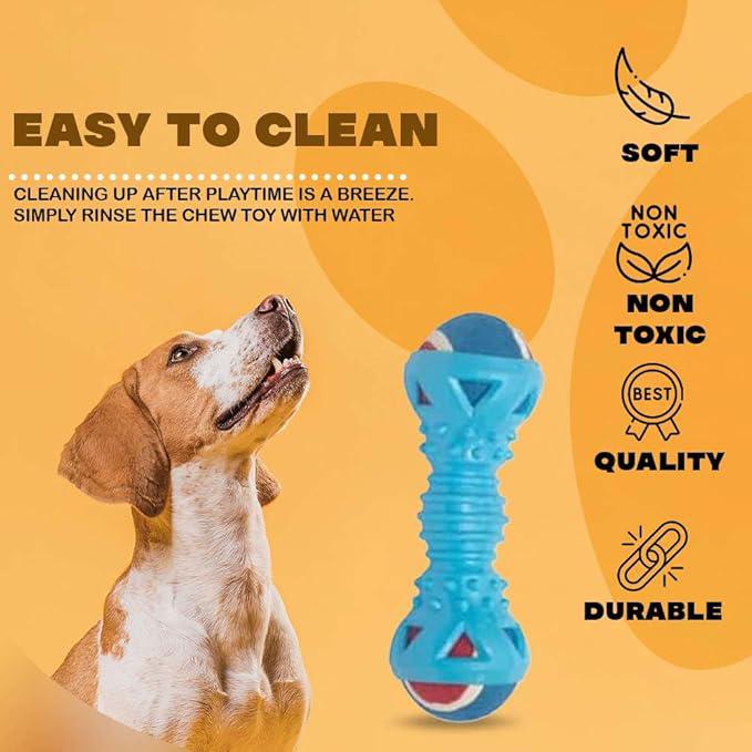 aakichi TPR Cosco Ball Dog Toy | Interactive Squeaky Toy for Training | Pets Entertainment and Exercise Accessories | Dogs-Puppies Chew Toys for Play and Dental Health