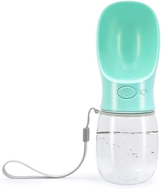 Foodie Puppies Dog Water Bottle, Leak Proof Portable Puppy Water Dispenser Drinking Feeder Pet Care Cup for Outdoor Walking, Hiking, Travel (350ml)