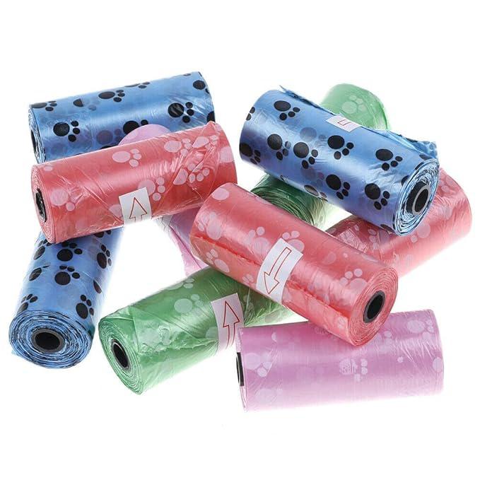 PETS EMPIRE 8 Roll Dog Poop Bags Extra Thick and Strong | Leak Proof Poop Bags for Dogs | Plastic Waste Pick Up Biodegradable | Dog Potty Picker Bag | Unscented Waste Bag 120 Counts