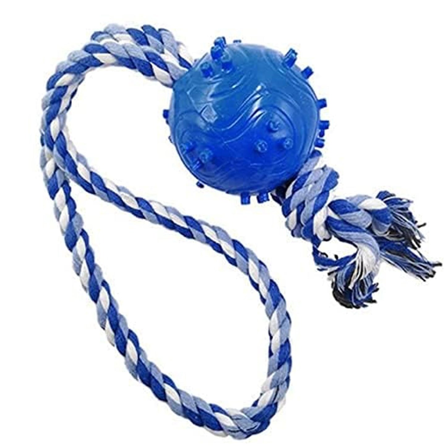 cature Care by Nature Pet Dogs Training Natural Rubber Ball Toy for Small Breed Dogs Bite Dog Rope Toy Pet Tooth Cleaning Chew Molar Toys Pet Accessories (S)