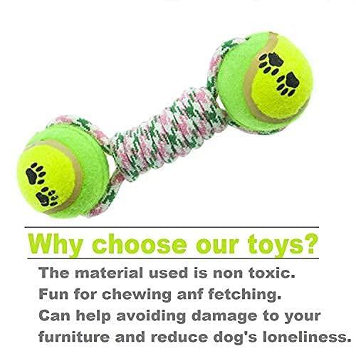 RvPaws Dog Toys Accessories- Combo of 3 Durable Pet Toy- Clean Chew Biting Knotted Puppy Teeth Toy for Puppies