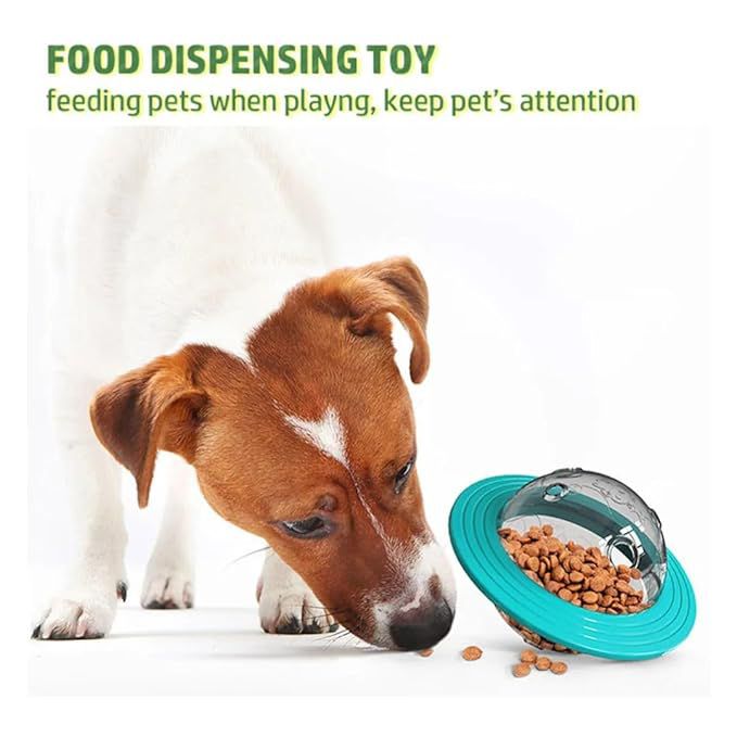 PET FUN Interactive Planet Dispensing Slow Feeder Puzzle | IQ Treat Ball | Food Dispenser & Chew Pet Toy for All Breed Dogs & Cats & Puppies | Encourages Slow Eating & Mental Stimulation