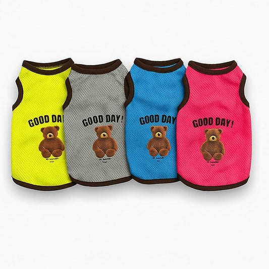 Yellowcult Cute Pet T-Shirt Clothes, Summer Sweetshirts Teddy Pet Random Design mesh Outfit for Large Dog, cat, Puppy, Kitten, Diwali, Festival, Travel, Outing, Photos (XL- Any 1)
