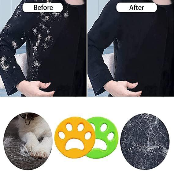 YTANYZ Silicone Dog Pattern Hair Remover, Pet Hair Remover Washing Machine Accessories, Cat Dog Fur Lint Hair Remover, Clothes Dryer Reusable Cleaning Laundry Dryer Catcher (Two Pis)
