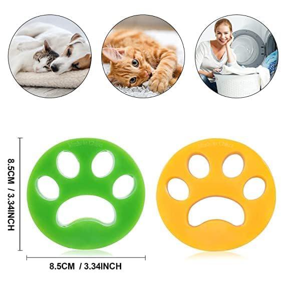 YTANYZ Silicone Dog Pattern Hair Remover, Pet Hair Remover Washing Machine Accessories, Cat Dog Fur Lint Hair Remover, Clothes Dryer Reusable Cleaning Laundry Dryer Catcher (Two Pis)