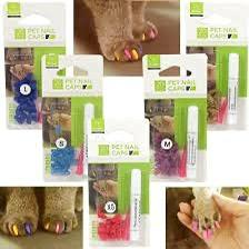 PSK PET MART Cat Nail Caps, 20pcs Multi-colored Soft Claws for Cats, Size: MEDIUM